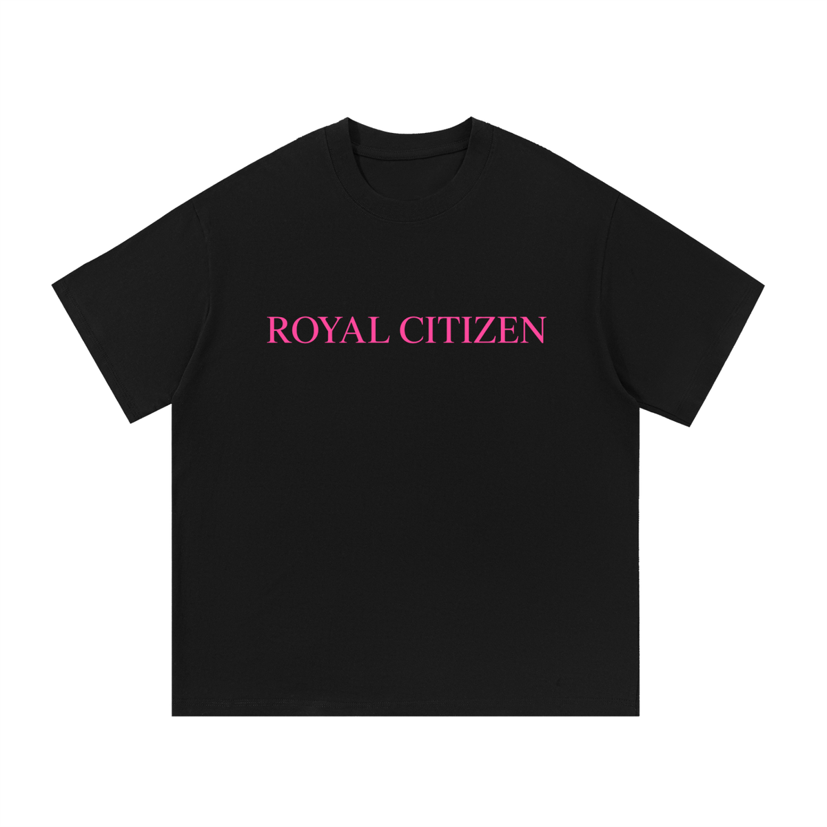 ROYAL CITIZEN — Logo Tee 001 — Black/Pink