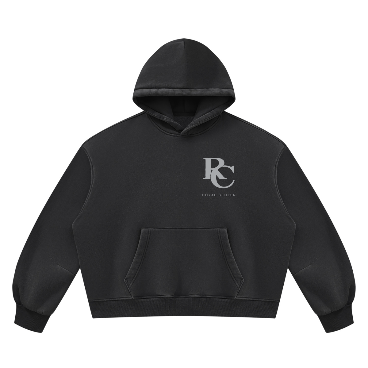 Royal Citizen RC Monogram Uniform 001 Hoodie — Black/Grey